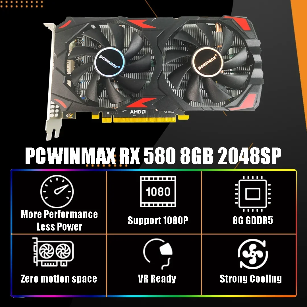 PCWINMAX Radeon RX 580 2048SP  - Rx 580 8Gb 2048Sp Gpu 评论和价格